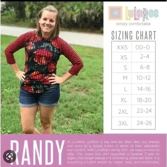Lularoe large grey Randy baseball‎ T. Purple & yellow aztec sleeve, grey body. - Picture 7 of 7
